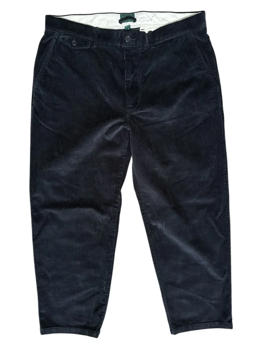 J. Crew Vintage Men's Size 36 x 30 Black Corduroy Trousers Pants